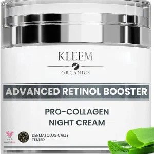Crème Anti age Visage Nuit Bio - Rétinol & Acide Hyaluronique