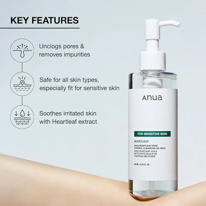 ANUA Huile Nettoyante pour les Pores Heartleaf MILD