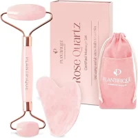 Rouleau de Quartz Rose et Gua Sha PLANTIFIQUE