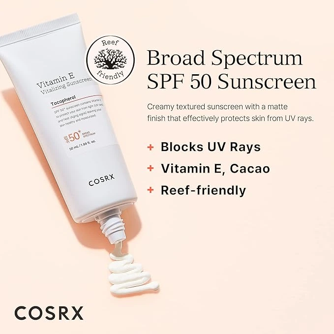 COSRX Vitamin E Vitalizing Face Sunscreen SPF 50