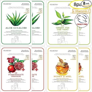 MEAROSA Masque Facial en Feuille – Vitamine C & Collagène