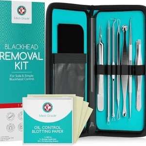 Kit d’Extraction de Points Noirs : 7 Outils en acier Inoxydable