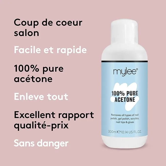Mylee – Acétone 100% Pure - Dissolvant Vernis à Ongles