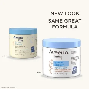 Aveeno Baby – Baume de Nuit pour Thérapie Contre l’Eczéma