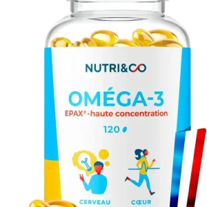 NUTRI & CO – Omega 3 Huile de Poissons Sauvages EPAX