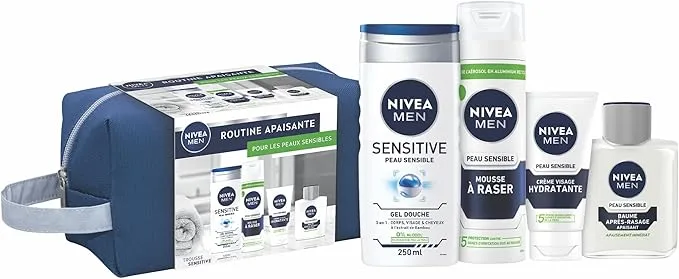 NIVEA MEN – Trousse Sensitive Routine Visage et Corps