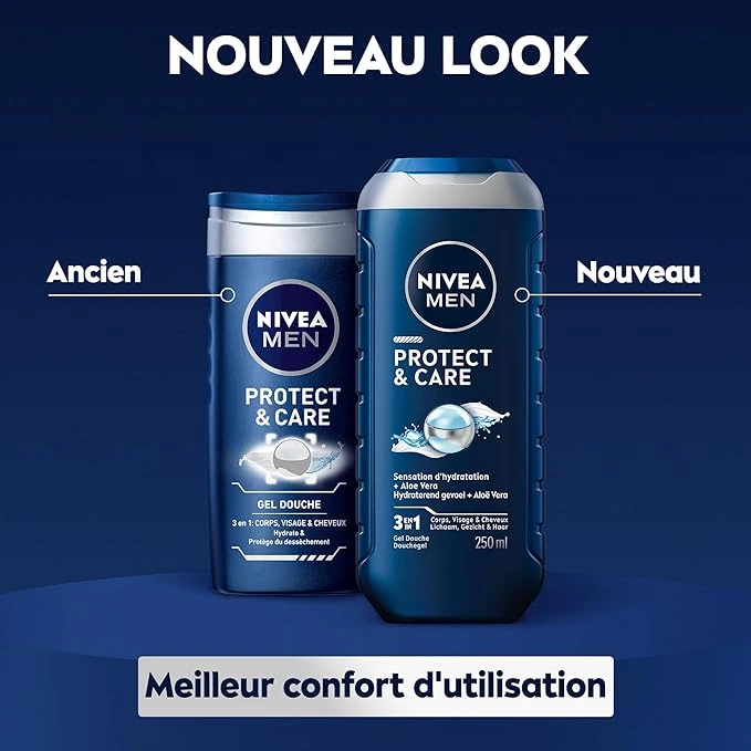 NIVEA MEN – Gel Douche Protect & Care