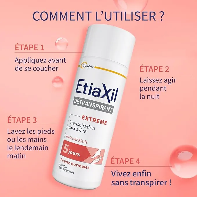 ETIAXIL – Déodorant Détranspirant Pieds et Mains