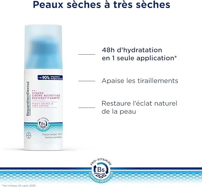 BepanthenDerma – Crème Hydratante Jour et Nuit femme enceinte