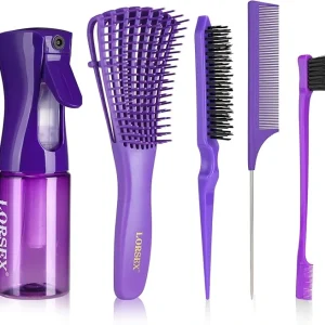 LORSEX – Brosse à Cheveux avec Flacon Pulvérisateur