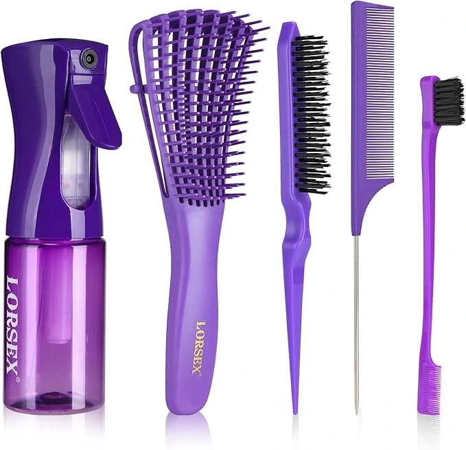 LORSEX – Brosse à Cheveux avec Flacon Pulvérisateur