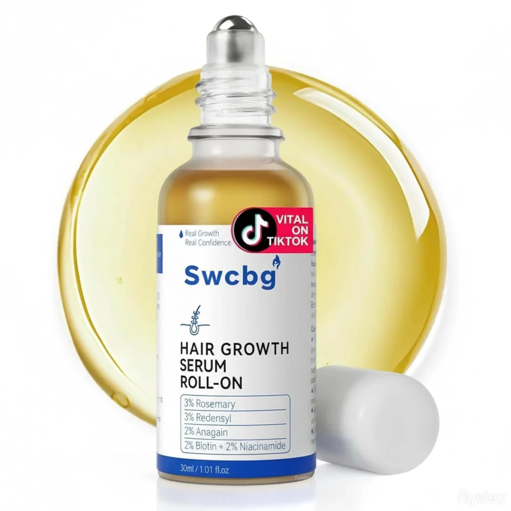 alt= Hair Serum Roll-On with Biotin & Niacinamide